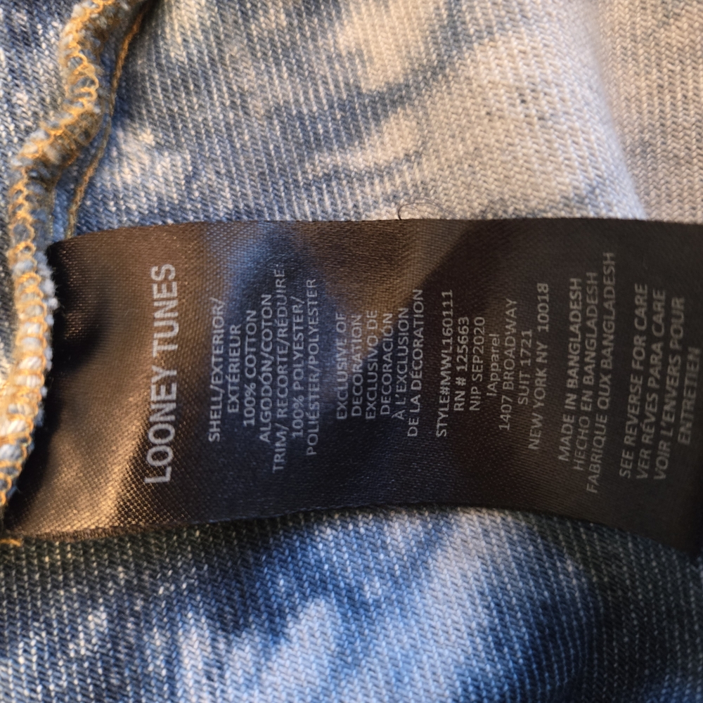 Warner Bros. Blue Tie-Dye Denim Jacket - Picture 6 of 11